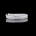 13.96 Cts 14k White Gold Pear Shape Special Bracelet - Video