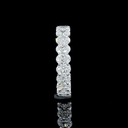 2.9 Cts 14k White Gold Oval Shape Eternity Band Eternity Band - Image 4