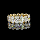 6.64 Cts 14k Yellow Gold Oval Shape Eternity Band Eternity Band - Video