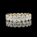 3.78 Cts 14k Yellow Gold Oval Shape Eternity Band Eternity Band - Video
