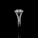 2.04 Cts 14k White Gold Round Shape Split Shank Ring - Image 2