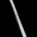 9.89 Cts 14k White Gold Oval Shape Tennis Necklace - Image 2