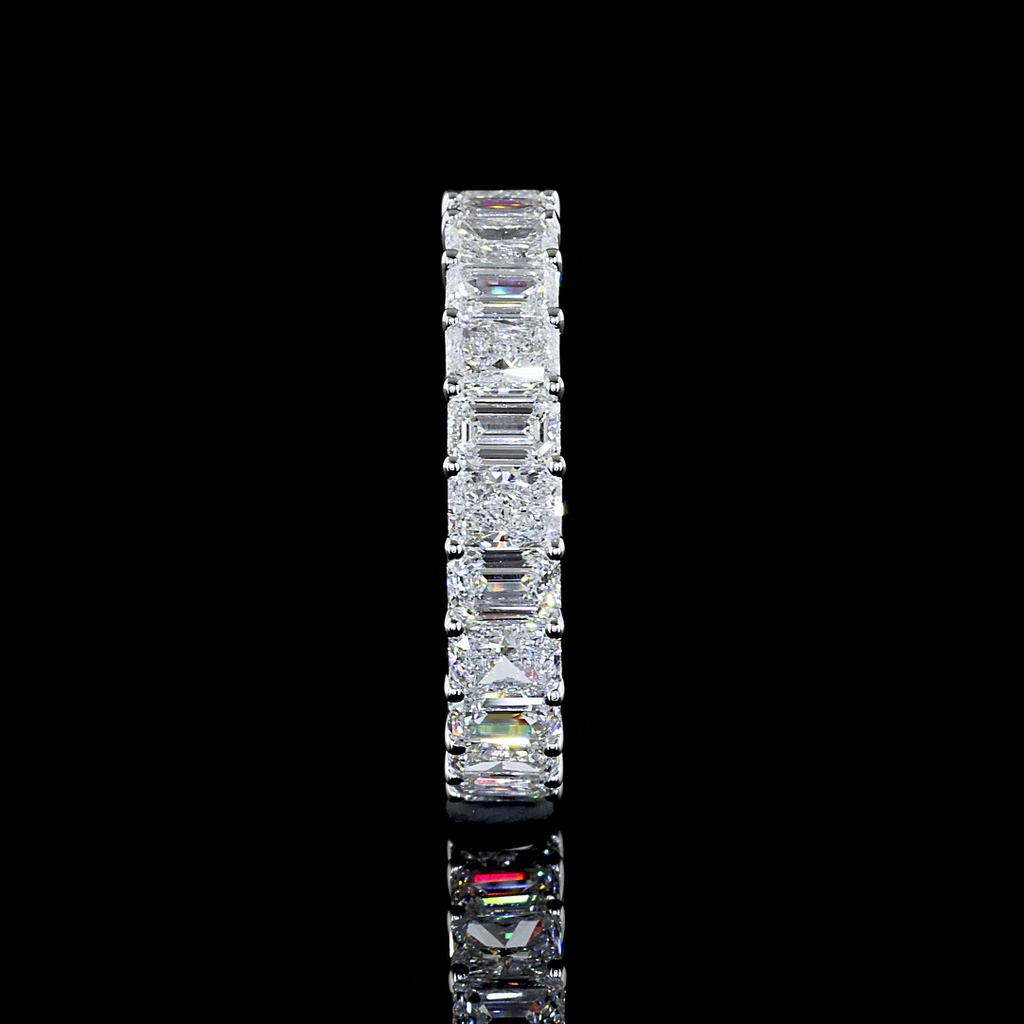 3.6 Cts 14k White Gold Mix Shape Eternity Band Eternity Band - Image 3
