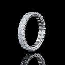 3.6 Cts 14k White Gold Mix Shape Eternity Band Eternity Band - Image 4