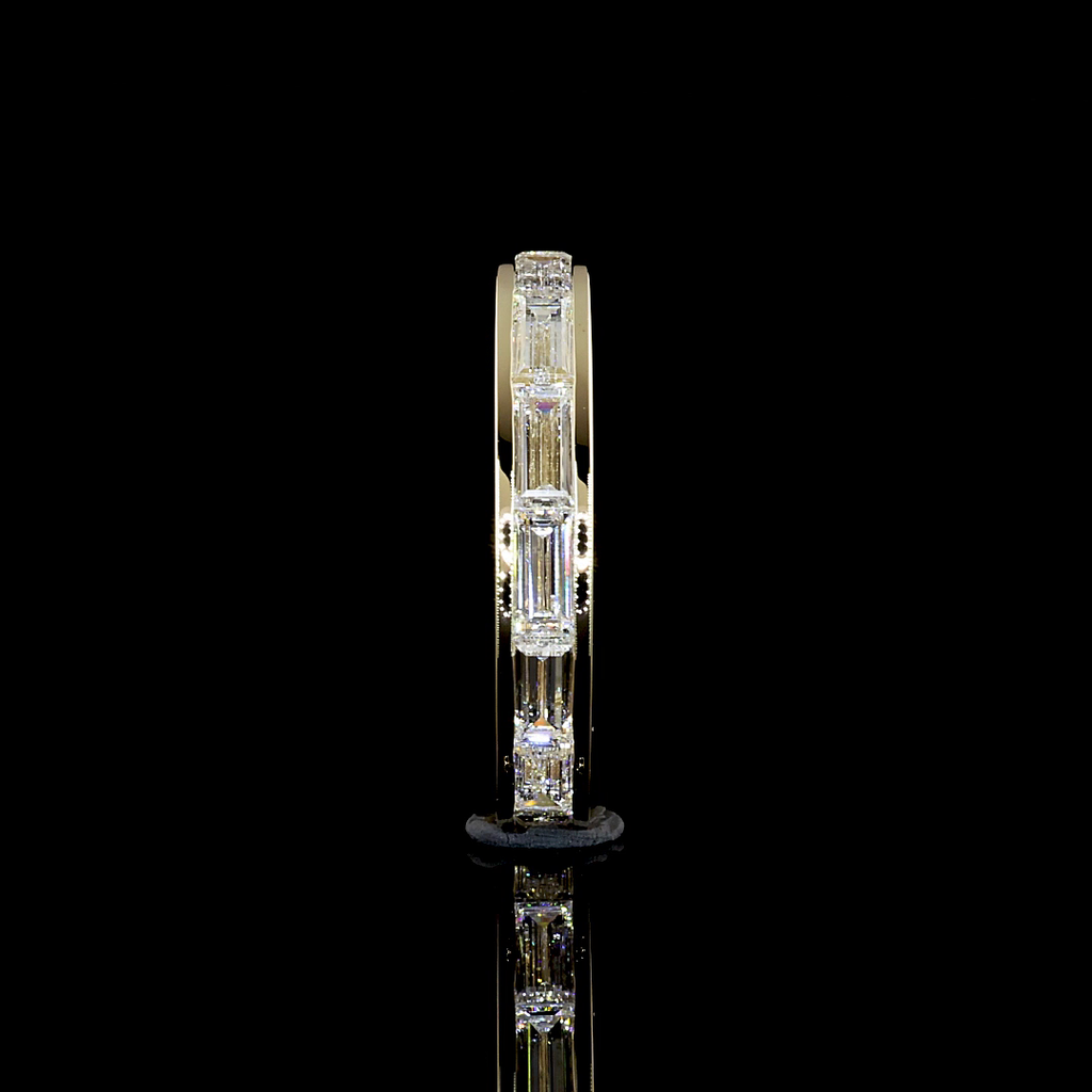 1.81 Cts 14k Yellow Gold Baguette Shape Eternity Band Eternity Band - Image 3