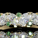 1.59 Cts 14k Yellow Gold Oval Shape Half Eternity Eternity Band - Image 2