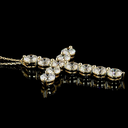 5.35 Cts 14k Yellow Gold Round Shape Symbol Pendant - Image 3