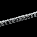 7.18 Cts 14k White Gold Oval Shape Tennis Necklace - Image 4