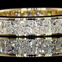3.15 Cts 14k Yellow Gold Princess Shape Eternity Band Eternity Band - Image 2