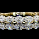 1.19 Cts 14k White Gold Oval Shape 3/4 Band Eternity Band - Image 2