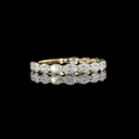 1.19 Cts 14k White Gold Oval Shape 3/4 Band Eternity Band - Video