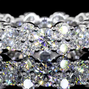 2.83 Cts 14k White Gold Round Shape Eternity Band Eternity Band - Image 2