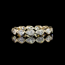1.21 Cts 14k Yellow Gold Pear Shape Eternity Band Eternity Band - Video