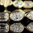 8.26 Cts 18k Yellow Gold Mix Shape Tennis Bracelet - Image 2