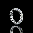 6.2 Cts 18k White Gold Round Shape Eternity Band Eternity Band - Image 4