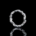 3.01 Cts 18k White Gold Mix Shape Eternity Band Eternity Band - Image 4