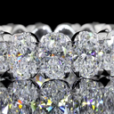 5.3 Cts 14k White Gold Oval Shape Eternity Band Eternity Band - Image 2