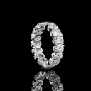 5.3 Cts 14k White Gold Oval Shape Eternity Band Eternity Band - Image 3