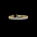 4.96 Cts 14k Yellow Gold Oval Shape Tennis Bracelet - Video