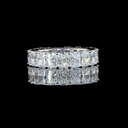 5.91 Cts Platinum Radiant Shape Eternity Band Eternity Band - Video