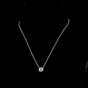 1.51 Cts 14k White Gold Round Shape Solitaire Pendant - Video