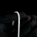 10.21 Cts 14k White Gold Radiant Shape Tennis Bracelet - Image 4