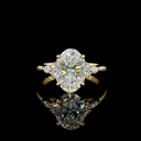 3.24 Cts 14k Yellow Gold Mix Shape Special Ring - Video