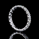 1.85 Cts 14k White Gold Round Shape Eternity Band Eternity Band - Image 2