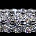 1.85 Cts 14k White Gold Round Shape Eternity Band Eternity Band - Image 3