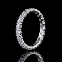 1.85 Cts 14k White Gold Round Shape Eternity Band Eternity Band - Image 4
