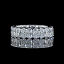 3.33 Cts 14k White Gold Radiant Shape Eternity Band Eternity Band - Video