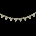 6.16 Cts 14k Yellow Gold Round Shape Tennis Necklace - Image 3