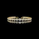 7.05 Cts 14k Yellow Gold Round Shape Special Bracelet - Video