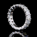 6.55 Cts 14k White Gold Radiant Shape Eternity Band Eternity Band - Image 2