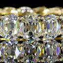 8.05 Cts 14k Yellow Gold Antique Cushion Shape Eternity Band Eternity Band - Image 3