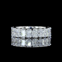 3.36 Cts Platinum Radiant Shape Eternity Band Eternity Band - Video