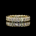 1.7 Cts 14k Yellow Gold Emerald Shape Eternity Band Eternity Band - Video