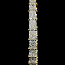4.88 Cts 14k Yellow Gold Radiant Shape Hoops Earring - Image 3