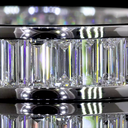 4.88 Cts 14k White Gold Baguette Shape Eternity Band Eternity Band - Image 3