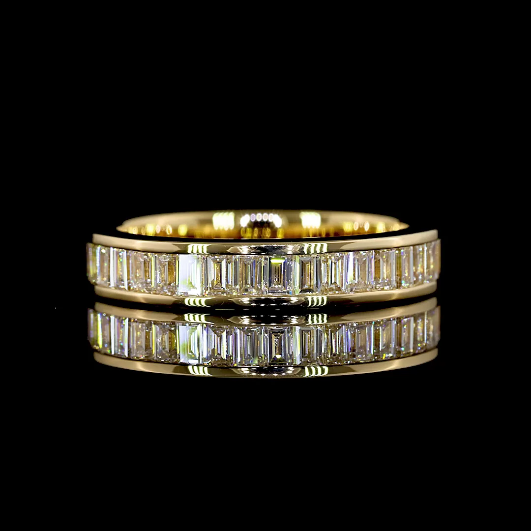 1.99 Cts 18k Yellow Gold Baguette Shape Eternity Band Eternity Band - Video