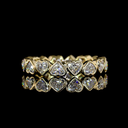 2.23 Cts 14k Yellow Gold Heart Shape Eternity Band Eternity Band - Video