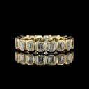 1.77 Cts 14k Yellow Gold Emerald Shape Eternity Band Eternity Band - Video