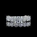 2.03 Cts Platinum Asscher Shape 3/4 Band Eternity Band - Video