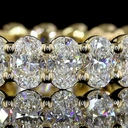 2.98 Cts 14k Yellow Gold Oval Shape Eternity Band Eternity Band - Image 3