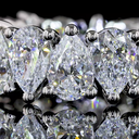 4.56 Cts Platinum Pear Shape Eternity Band Eternity Band - Image 3