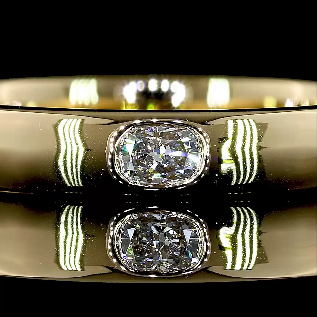 0.31 Cts 14k Yellow Gold Mix Shape Eternity Band Eternity Band - Image 3