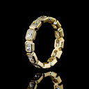1.47 Cts 14k Yellow Gold Radiant Shape Eternity Band Eternity Band - Image 4
