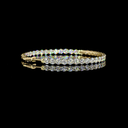 6.97 Cts 14k Yellow Gold Round Shape Hoops Earring - Image 2