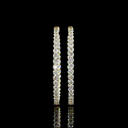 6.97 Cts 14k Yellow Gold Round Shape Hoops Earring - Video