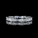 2 Cts 14k White Gold Mix Shape Eternity Band Eternity Band - Video